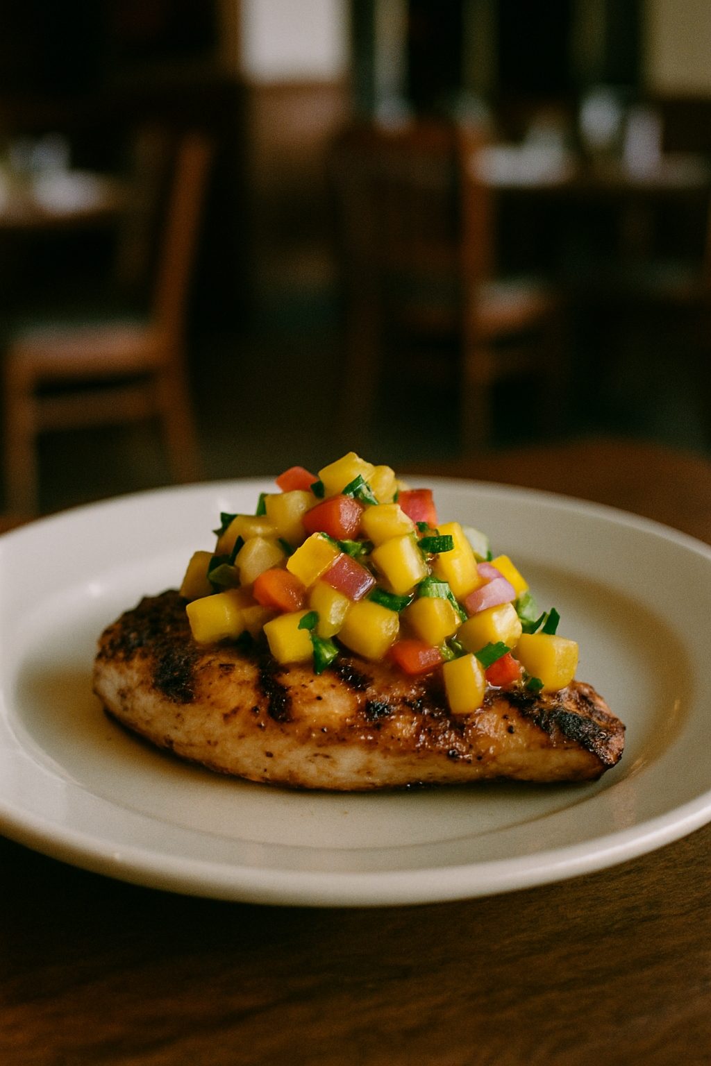 Mango Salsa Chicken.